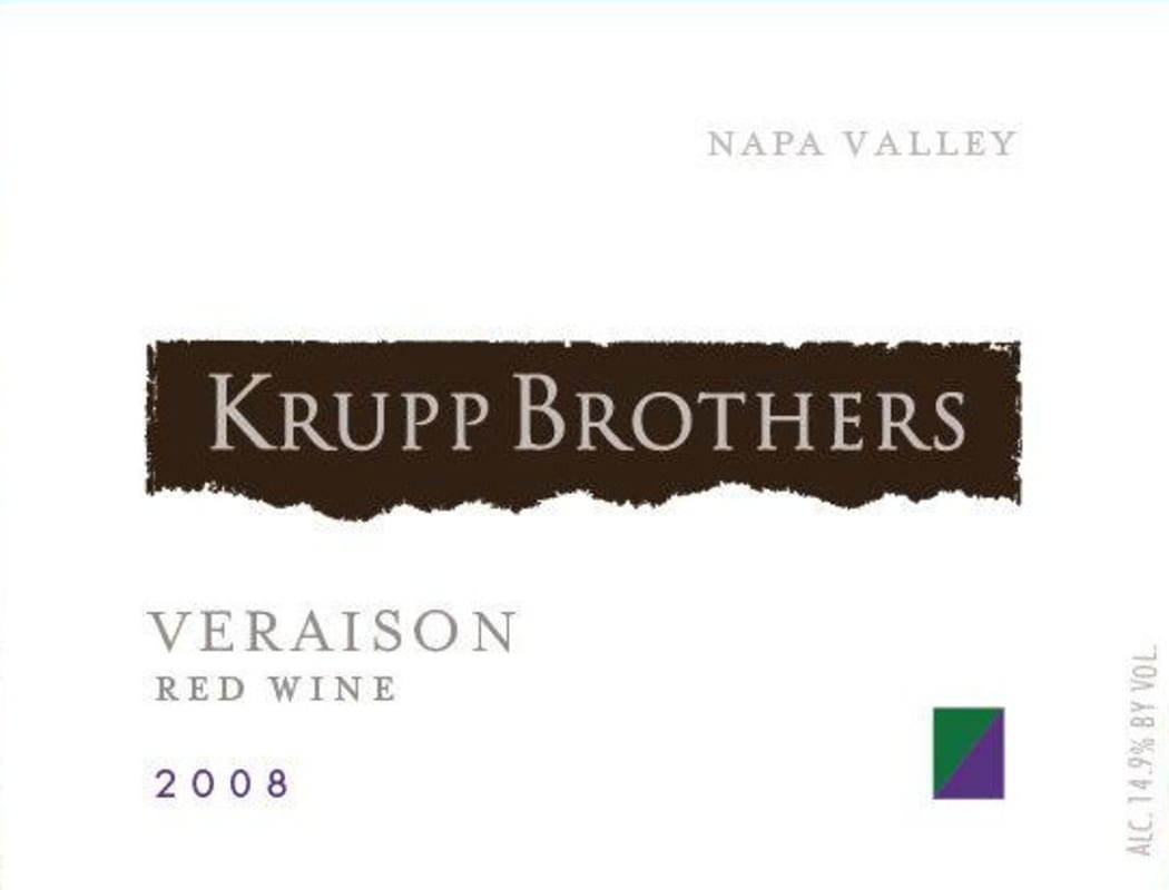 Krupp Brothers Estates Veraison Red 2008 Front Label