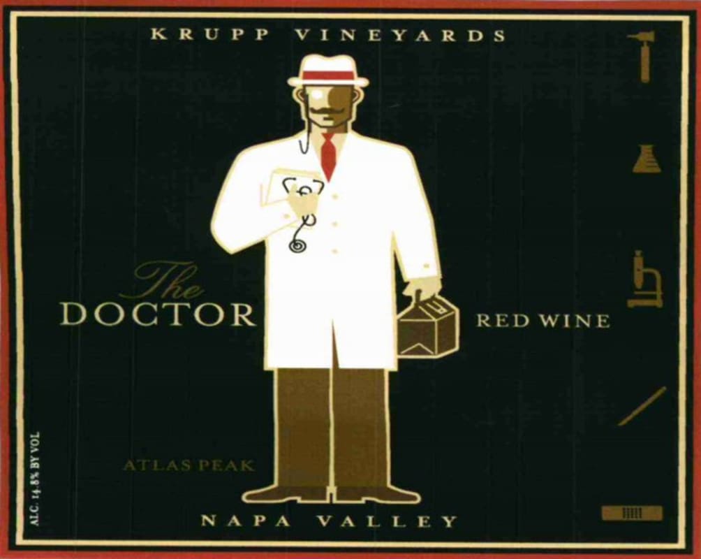 Krupp Brothers Estates The Doctor Red Wine 2007 Front Label