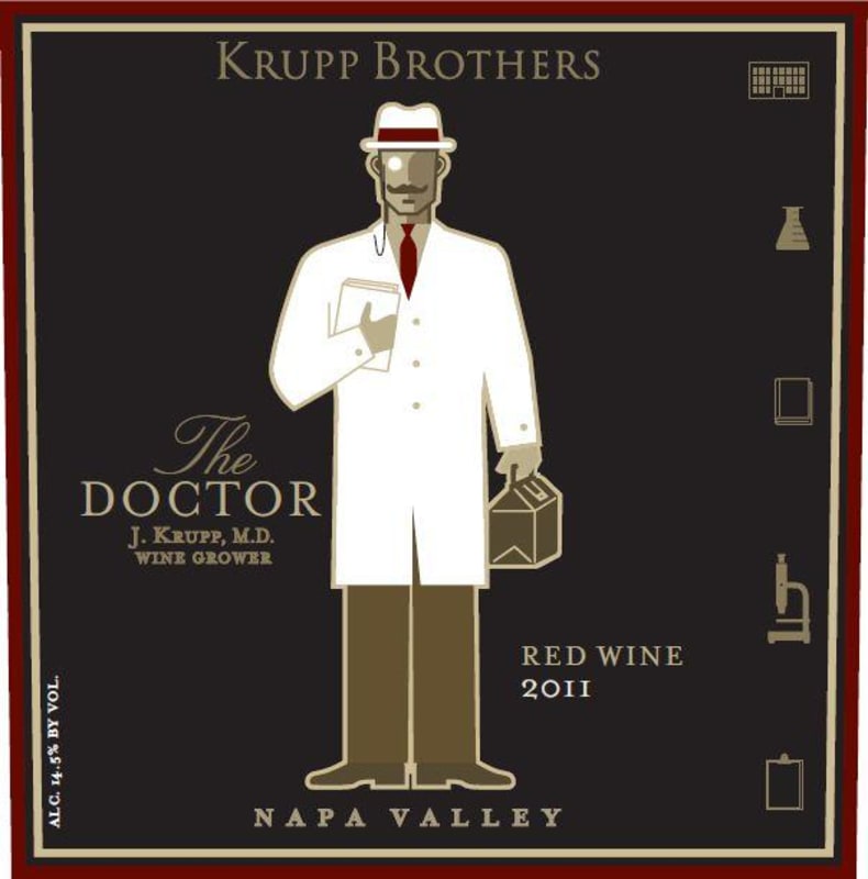 Krupp Brothers Estates The Doctor Red Wine 2011 Front Label