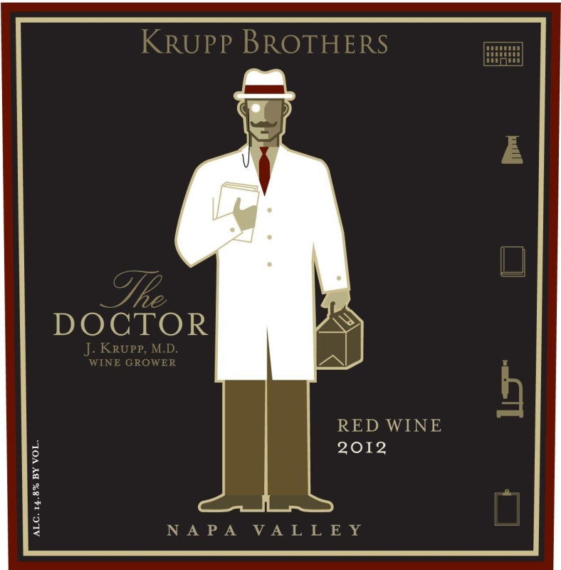 Krupp Brothers Estates The Doctor Red Wine 2012 Front Label