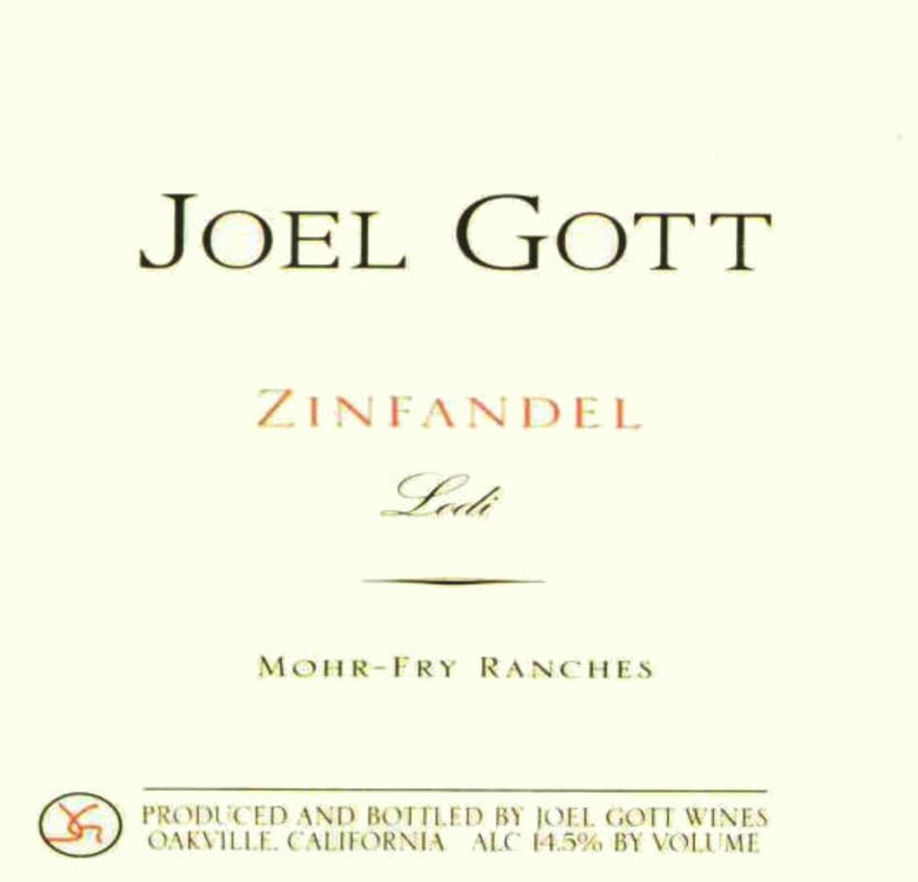Joel Gott Mohr-Fry Zinfandel 2006 Front Label