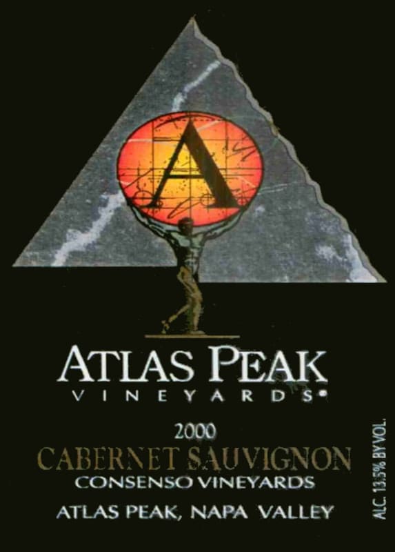 Atlas Peak Consenso Vineyard Red 2000 Front Label