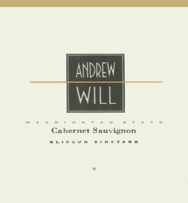 Andrew Will Winery Klipsun Cabernet Sauvignon 2000 Front Label
