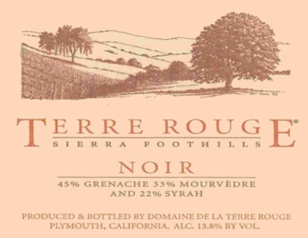 Terre Rouge Noir Grande Annee 2000 Front Label