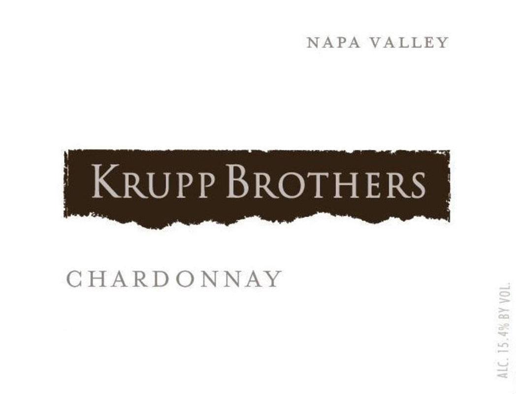 Krupp Brothers Estates Chardonnay 2010 Front Label