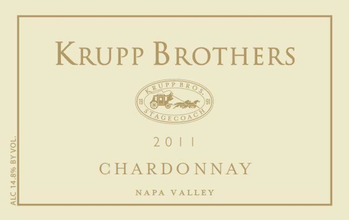 Krupp Brothers Estates Chardonnay 2011 Front Label