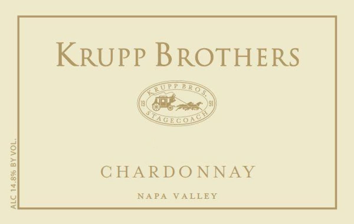 Krupp Brothers Estates Chardonnay 2013 Front Label