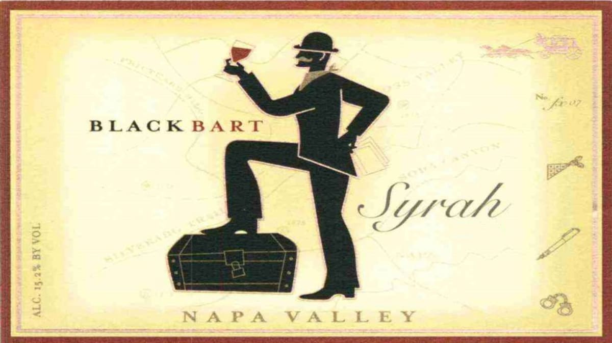 Krupp Brothers Estates Black Bart Syrah 2007 Front Label