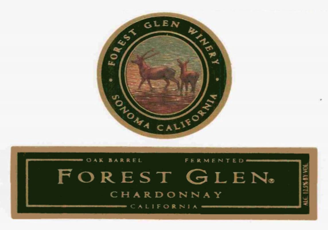 Forest Glen Barrel Fermented Chardonnay 2001 Front Label
