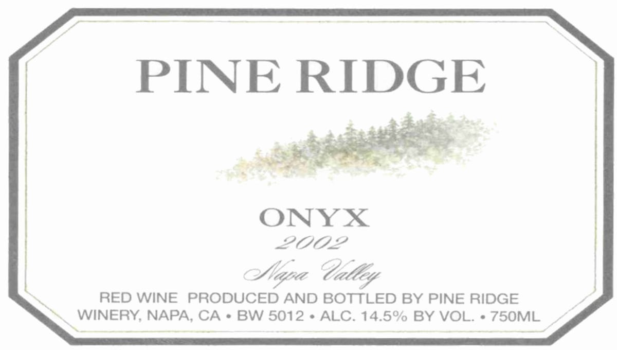 Forefront by Pine Ridge Onyx 2002 Front Label