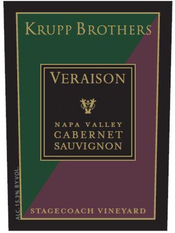 Krupp Brothers Estates Veraison Cabernet Sauvignon 2009 Front Label