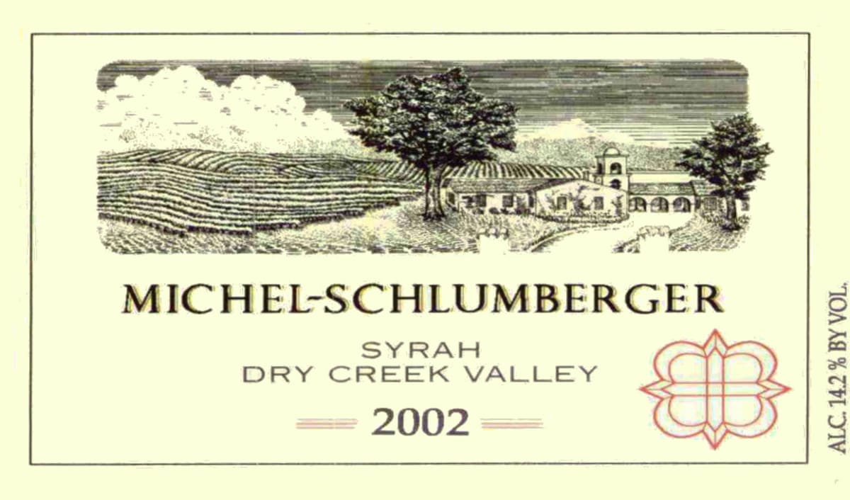 Michel-Schlumberger Syrah 2002 Front Label