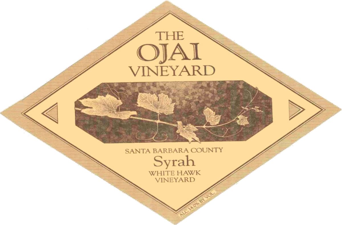 Ojai White Hawk Syrah 2002 Front Label