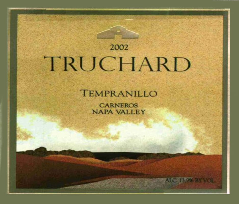 Truchard Estate Tempranillo 2002 Front Label