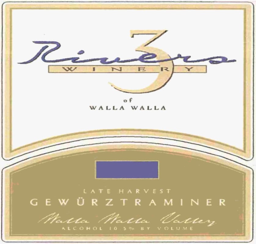 Three Rivers Late Harvest Gewurtraminer 2003 Front Label
