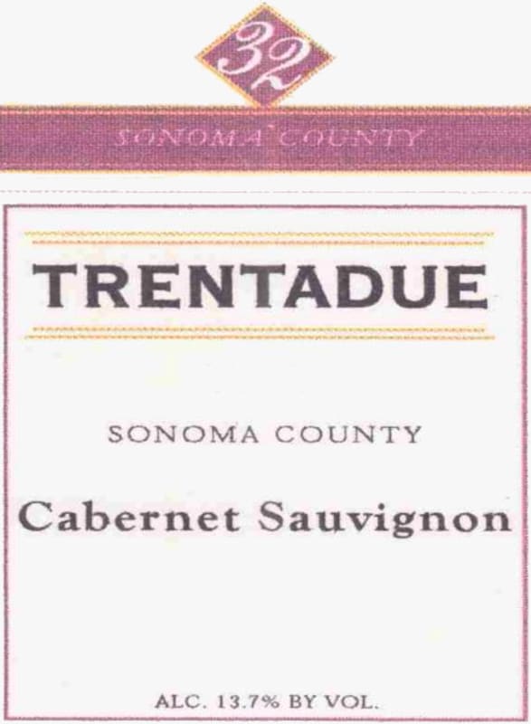 Trentadue Cabernet Sauvignon 2003 Front Label