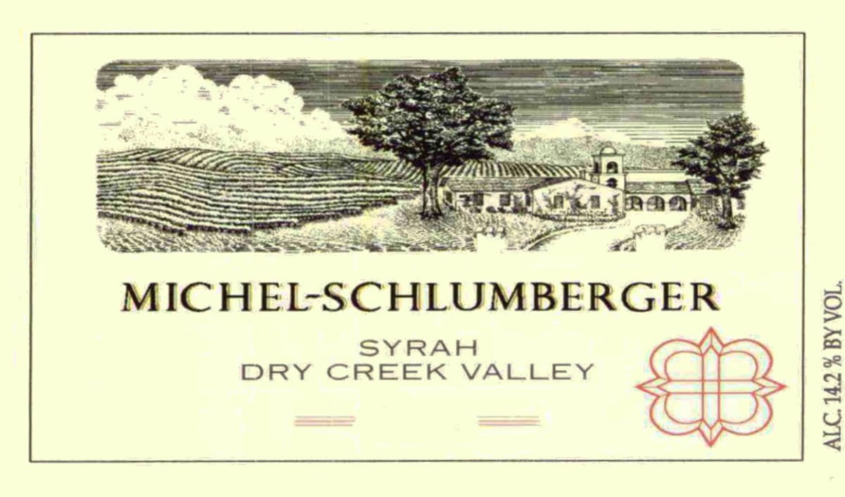 Michel-Schlumberger Syrah 2003 Front Label