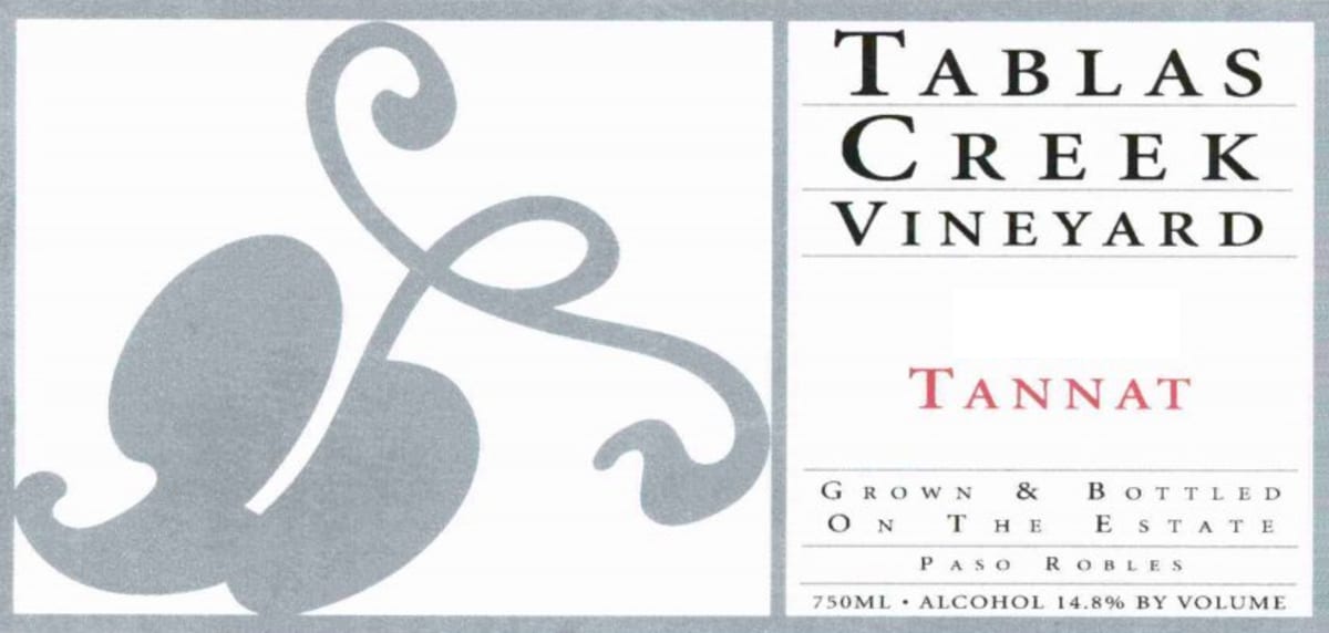 Tablas Creek Tannat 2003 Front Label