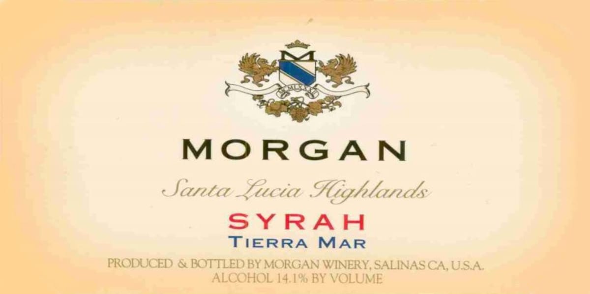 Morgan Santa Lucia Highlands Tierra Mar Syrah 2003 Front Label