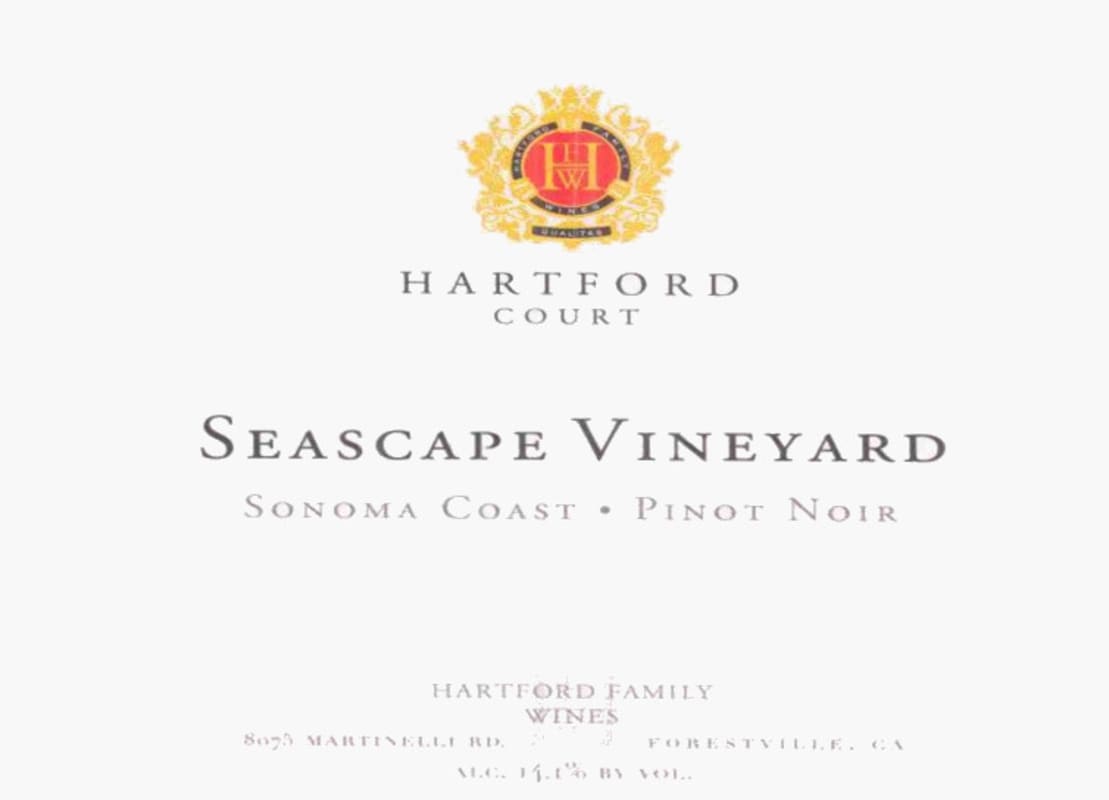 Hartford Seascape Vineyard Pinot Noir 2003 Front Label