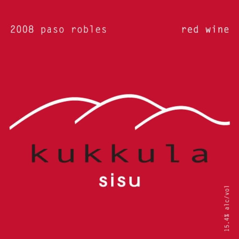 Kukkula Sisu 2008 Front Label