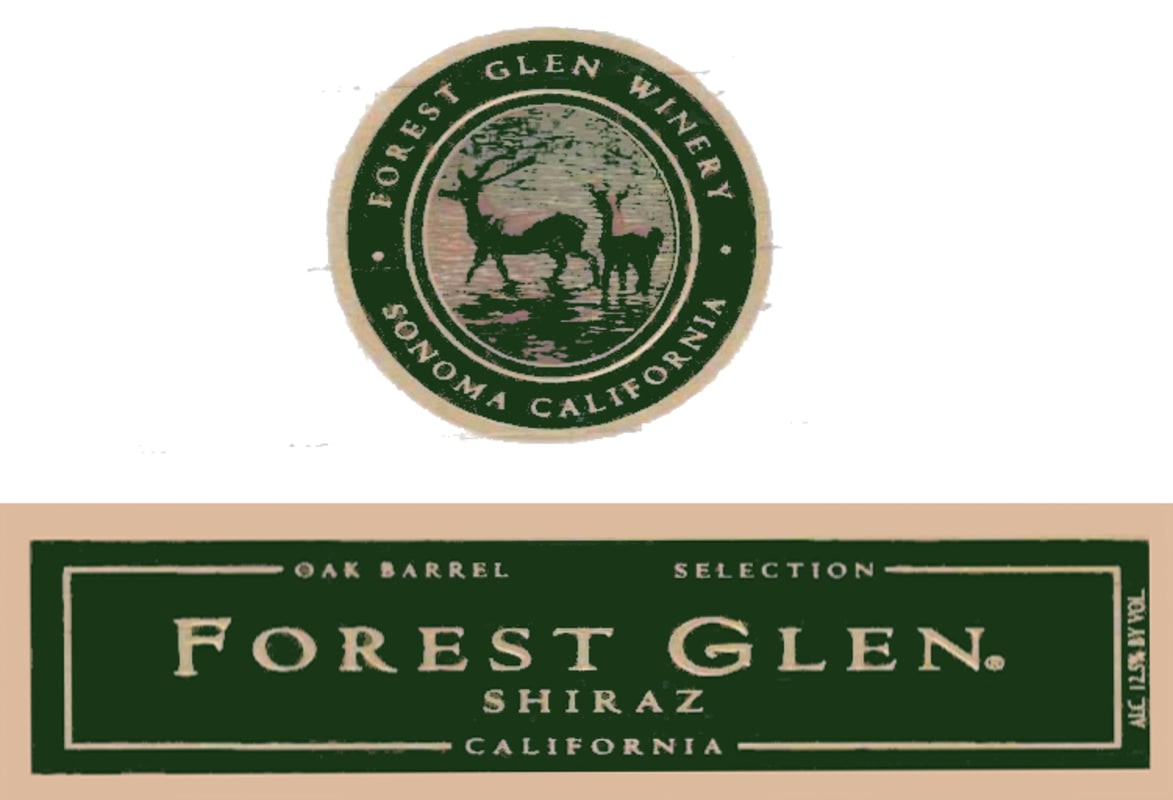 Forest Glen Barrel Select Shiraz 2003 Front Label
