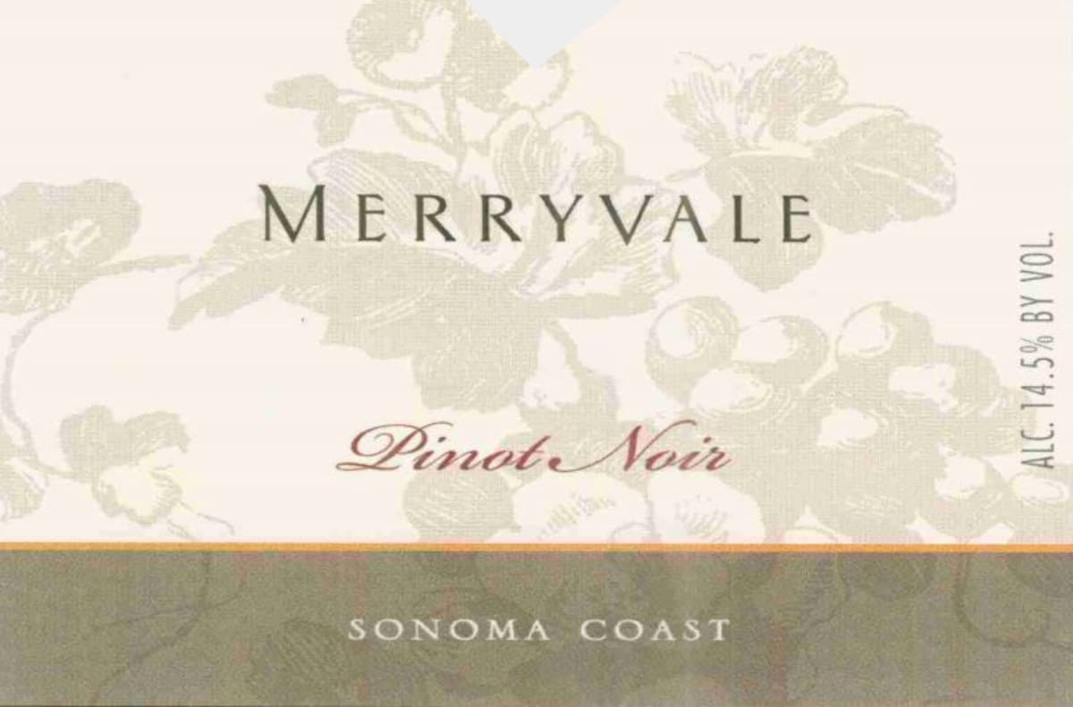 Merryvale Pinot Noir 2004 Front Label