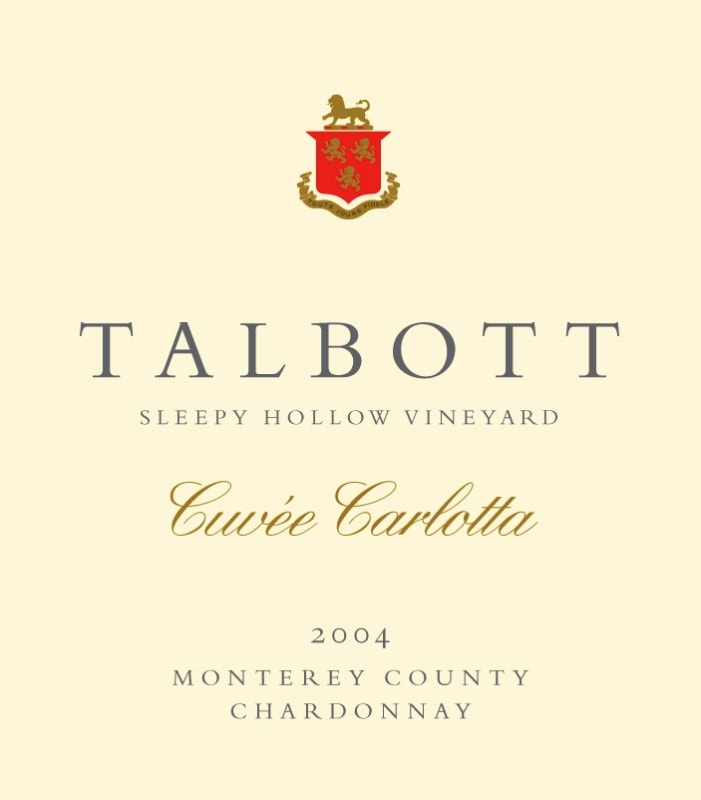 Talbott Cuvee Carlotta Chardonnay 2004 Front Label