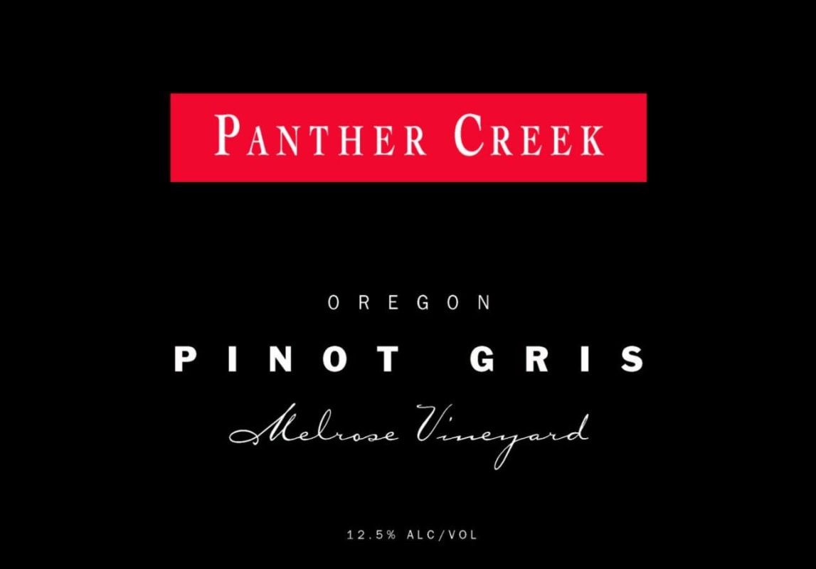 Panther Creek Melrose Pinot Gris 2004 Front Label