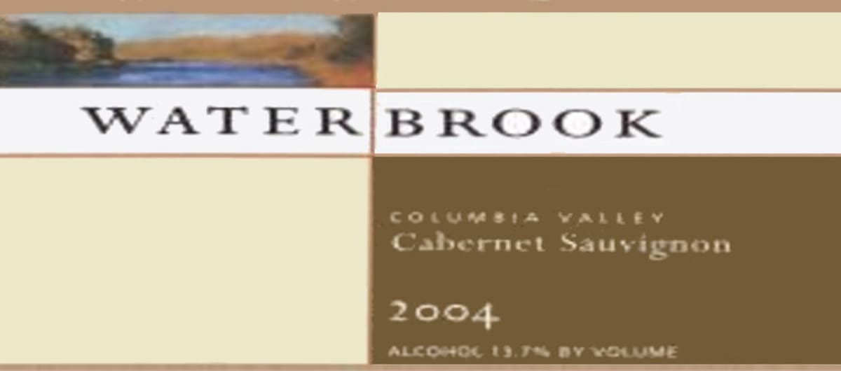 Waterbrook Cabernet Sauvignon 2004 Front Label
