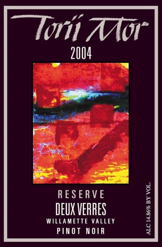 Torii Mor Deux Verres Reserve Pinot Noir 2004 Front Label