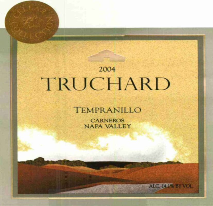 Truchard Estate Tempranillo 2004 Front Label