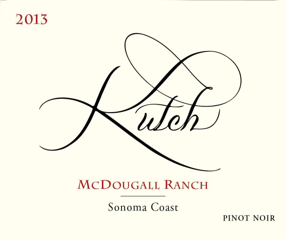 Kutch Wines McDougall Ranch Pinot Noir 2013 Front Label