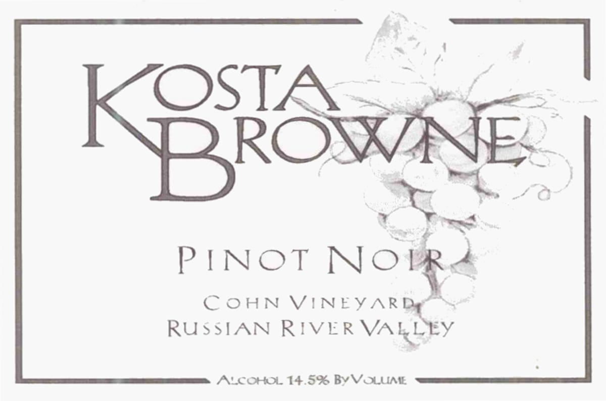 Kosta Browne Cohn Vineyard Pinot Noir 2004 Front Label