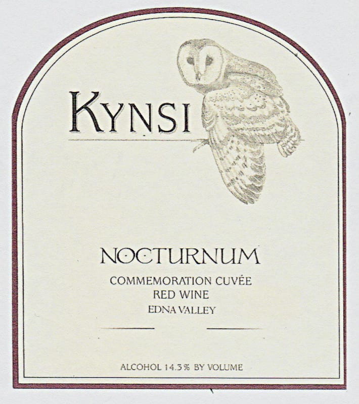 Kynsi Winery Nocturnum Commemorative Cuvee 2013 Front Label