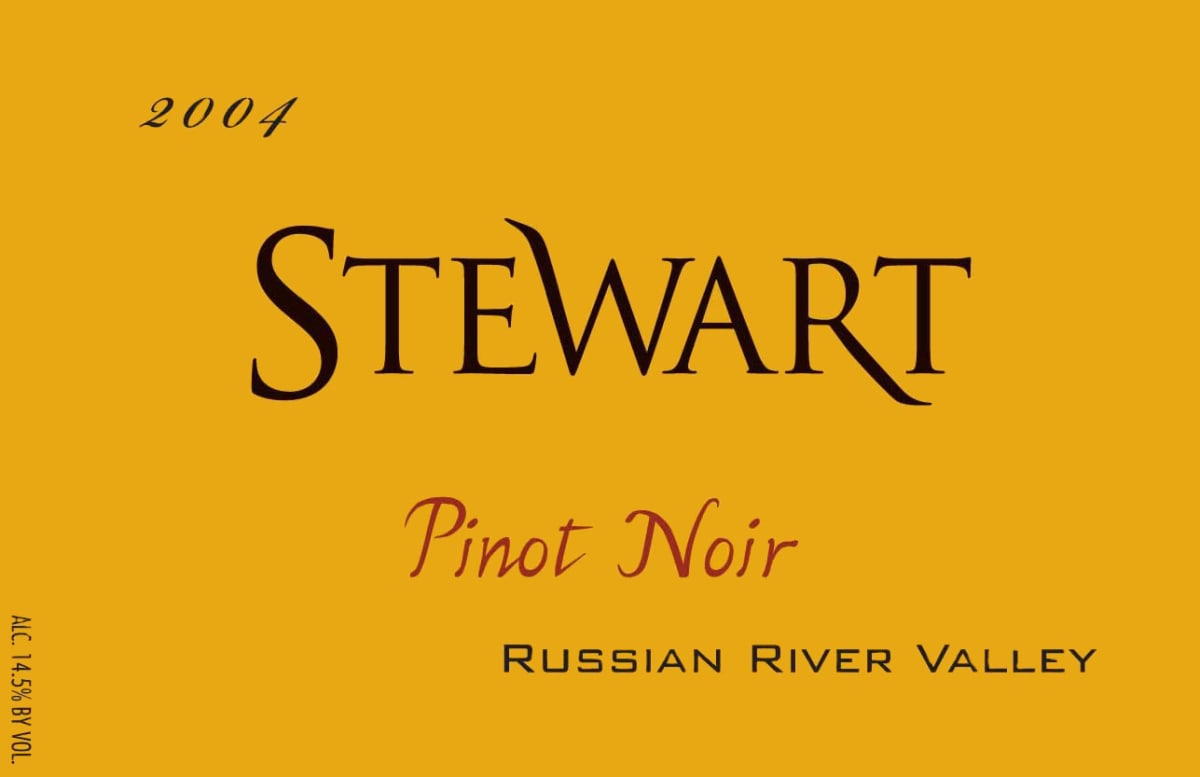 Stewart Russian River Pinot Noir 2004 Front Label