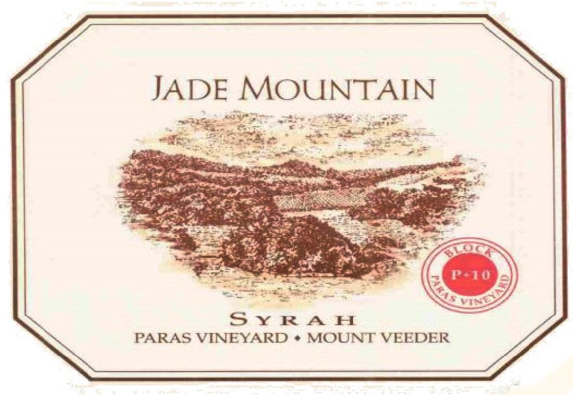 Jade Mountain Mt Veeder Paras Vineyard P-10 Syrah 2004 Front Label