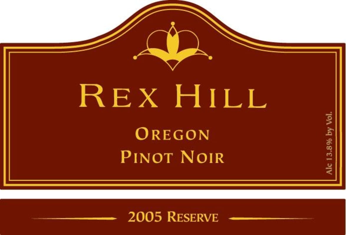Rex Hill Reserve Pinot Noir 2005 Front Label