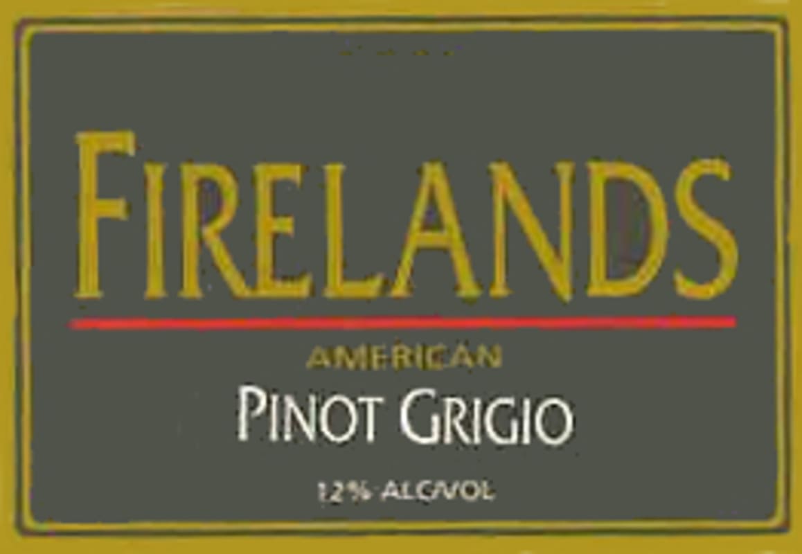 Firelands Pinot Grigio 2005 Front Label