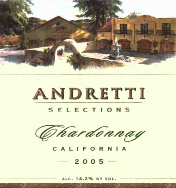 Andretti Selection Series Chardonnay 2005 Front Label