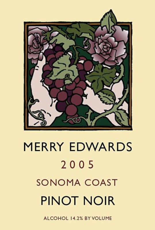 Merry Edwards Sonoma Coast Pinot Noir 2005 Front Label