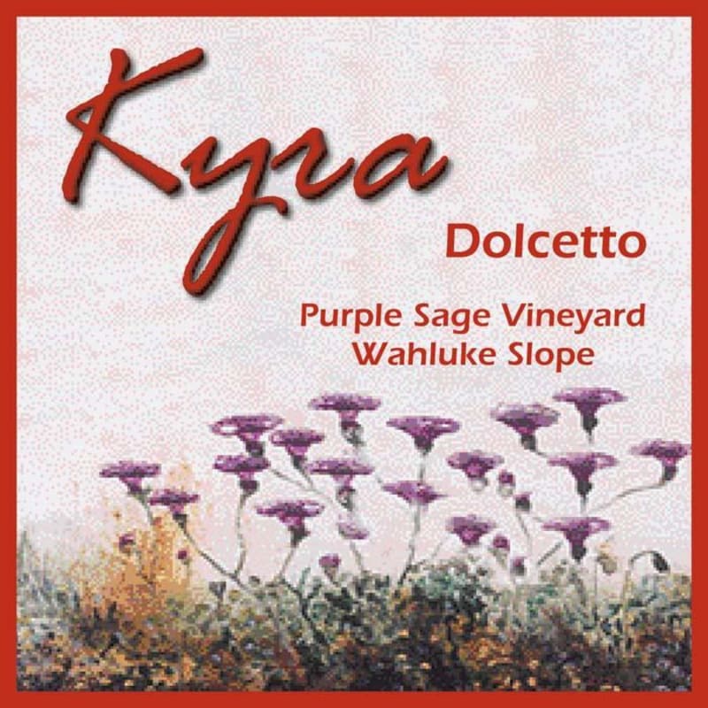 Kyra Wines Purple Sage Vineyard Dolcetto 2012 Front Label