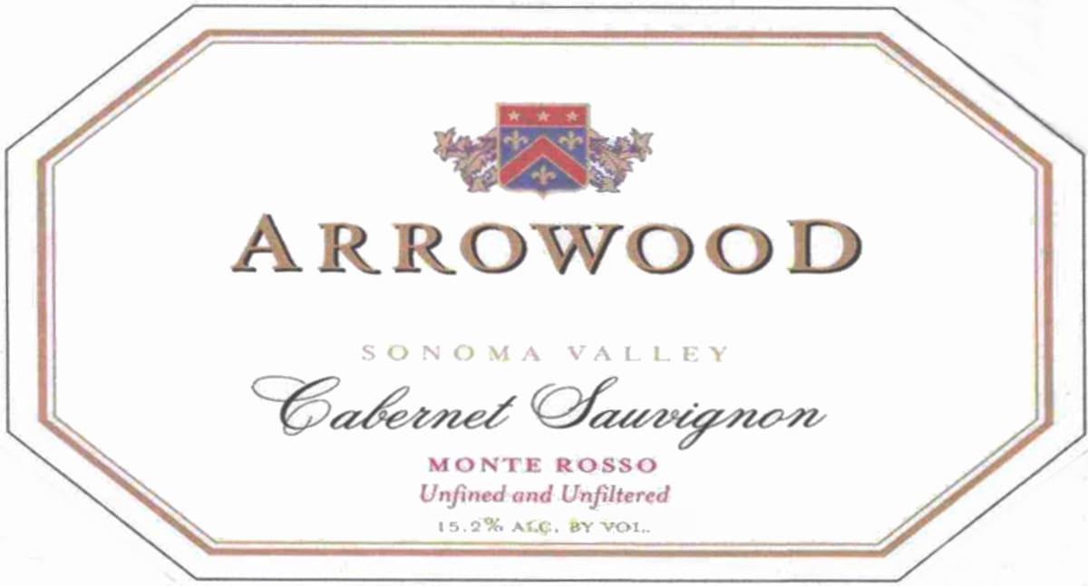 Arrowood Monte Rosso Vineyard Cabernet Sauvignon 2005 Front Label