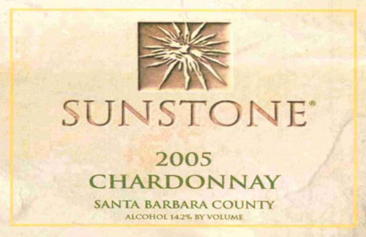 Sunstone Chardonnay 2005 Front Label