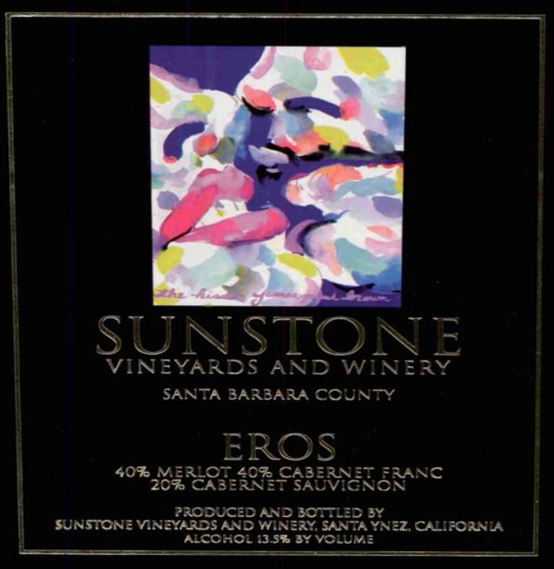 Sunstone Eros 2005 Front Label