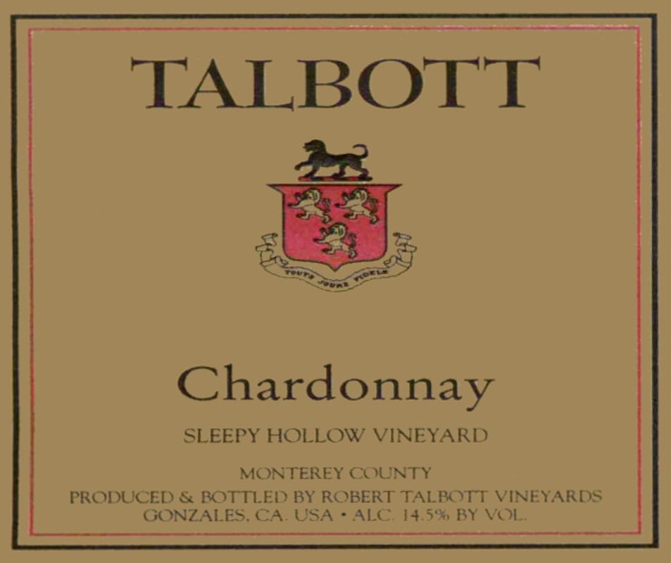 Talbott Sleepy Hollow Chardonnay 2005 Front Label