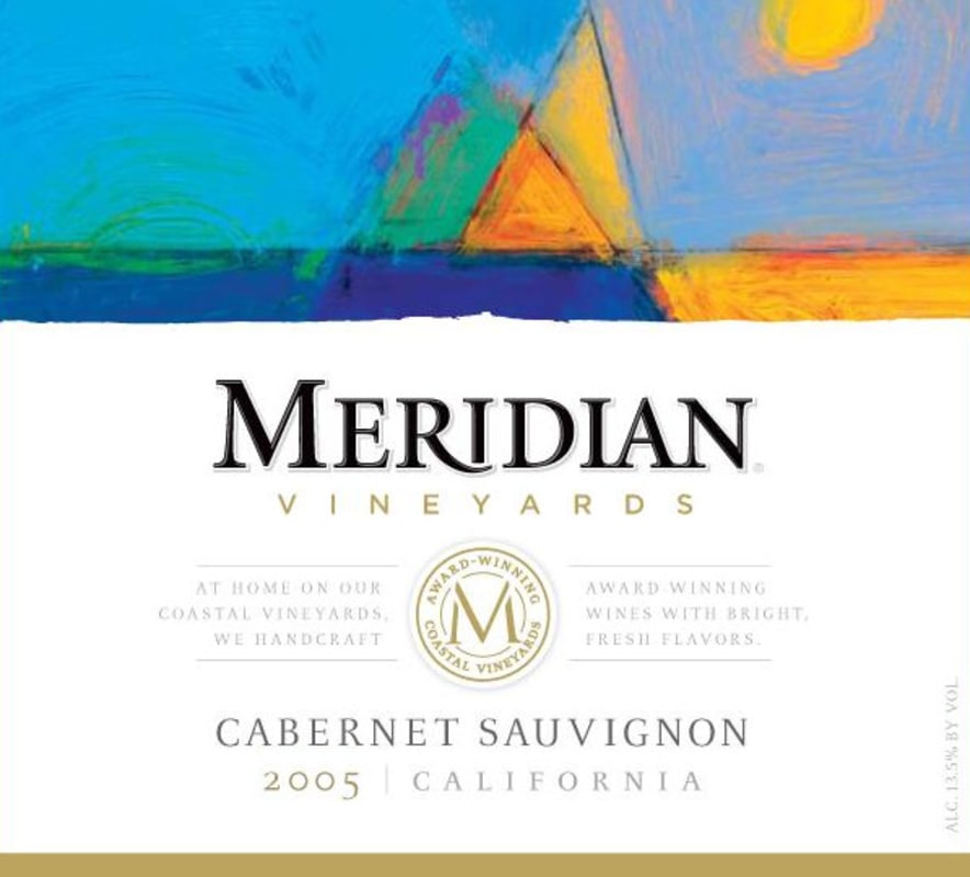 Meridian Cabernet Sauvignon 2005 Front Label
