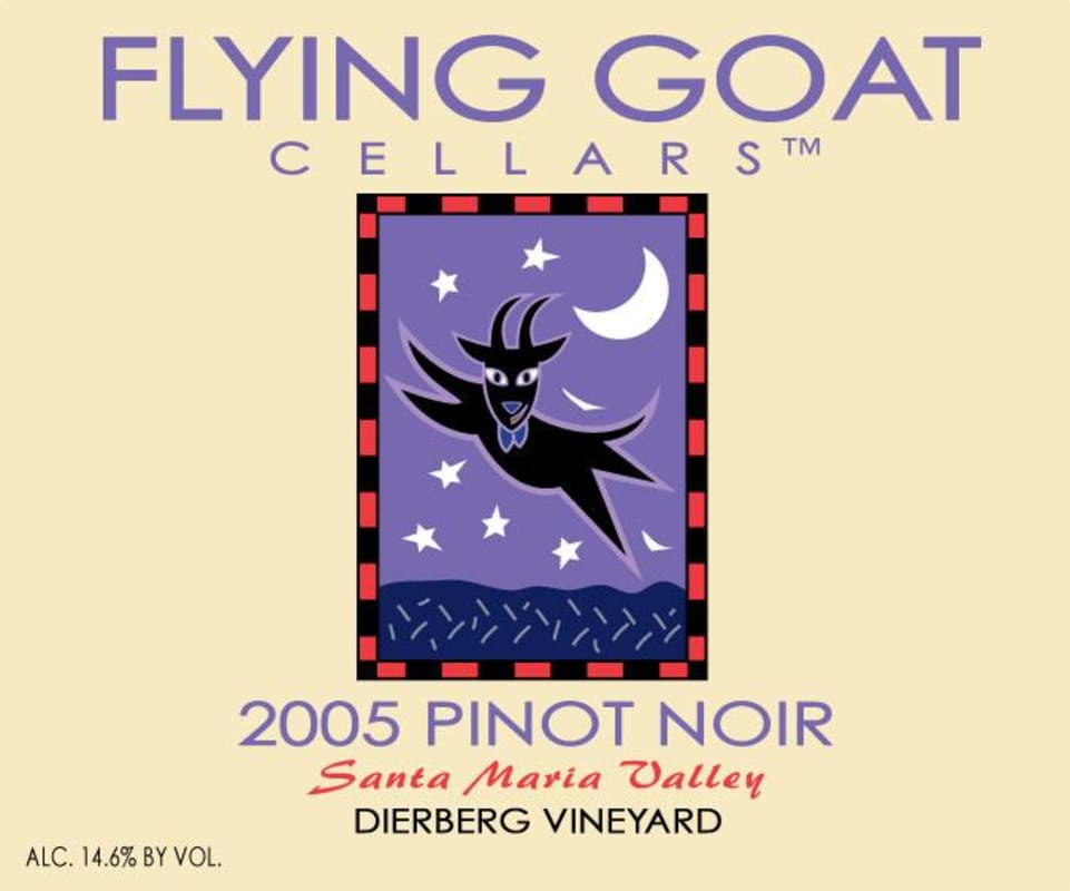 Flying Goat Cellars Dierberg Vineyard Pinot Noir 2005 Front Label
