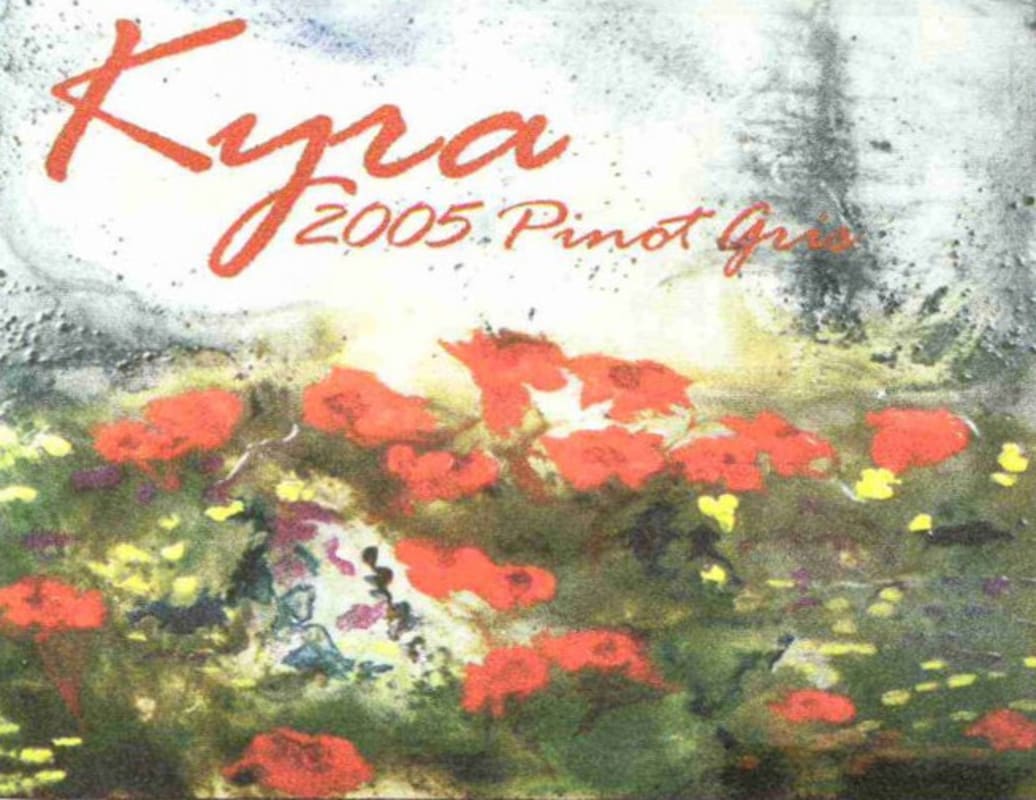 Kyra Wines Pinot Gris 2005 Front Label