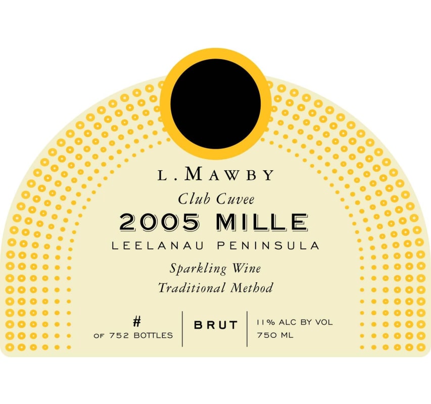 L. Mawby Vineyards L. Maw 'Mille' Traditional Method Sparkling Wine Brut 2005 Front Label